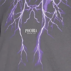 Felpa Leggera Cappuccio Uomo Lightning Hoodie Grey/purple