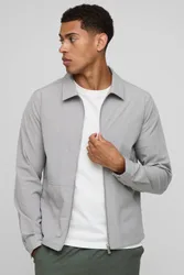 Herren Regular Fit Tech Stretch Oberhemd Charcoal Größe Medium