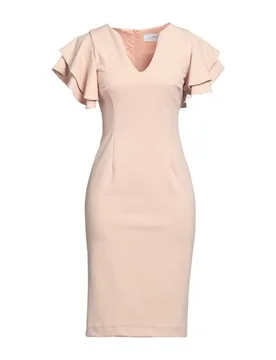 Vestido midi Mujer Rosa palo 38 Mujer - SOALLURE - FashionsVida