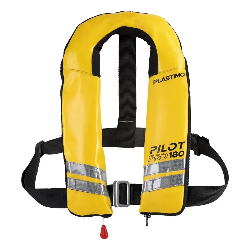 Pilot Pro 180n Harness Inflatable Life Jacket Yellow One Size unisex - Plastimo - FashionsVida