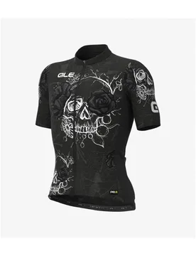 Maglia ciclismo PR-R SKULL nero - ALE' - FashionsVida