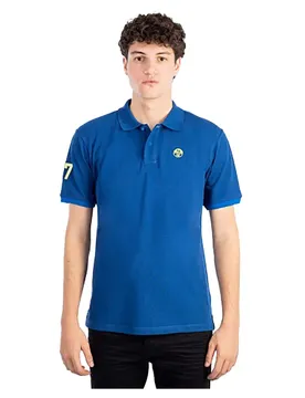 Polo à Manches Courtes 692411 Blue XL