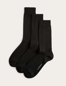 Pack Merino Wool Blend Socks Black male - Autograph - FashionsVida