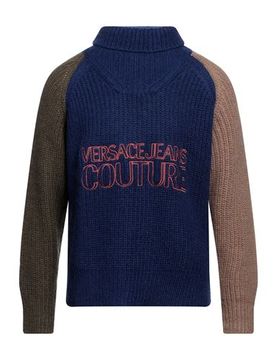 Rollkragenpullover Herren Blau M Herren