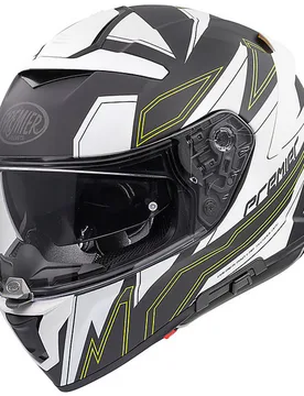Casco Moto Integrale In Fibra DEVIL EL Y BM Bianco N taglia 2X - Premier - FashionsVida