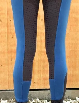 Manski Kinder Reithose LOTTA Grip blue/grey 158 - Reitsport Manski - FashionsVida