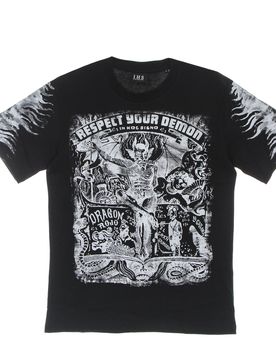 Maglietta Uomo Respect Your Demon Tee Black