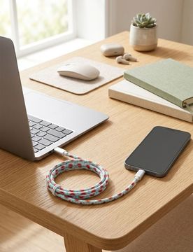 Cavo USB-C con motivo anguria 1,2 m - multicolor