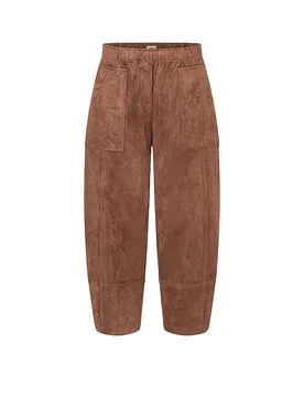 Pantalon Barrel Leg TILDA camel 38 - Mac - FashionsVida