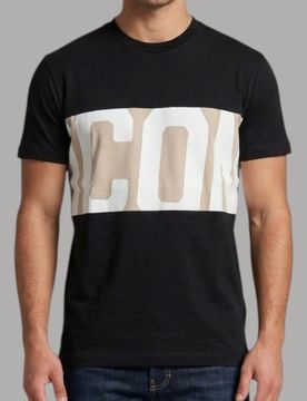 Maglietta Cotone Girocollo Uomo con Logo Fascia