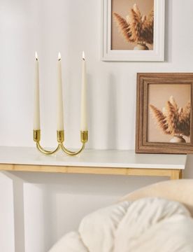 Candelabro in metallo - oro