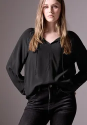 Street One Bluse mit Raffungen female Schwarz