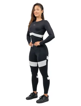 T-shirt à Manches Longues Sporty True Hero Black L - Nebbia - FashionsVida