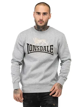 Sweat-shirt Lawins Marl Grey / Black / Grey M - Lonsdale - FashionsVida