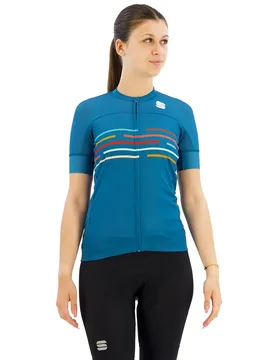 Maglia A Maniche Corte Velodrome Berry Blue - Sportful - FashionsVida