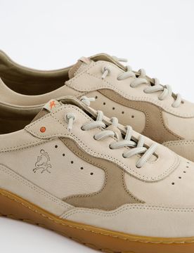 Sneaker De Piel Beige - Fluchos, 40