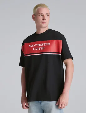 Manchester United Club Colours T-Shirt Black 2XL - Outerstuff - FashionsVida