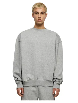 Felpa Ultra Heavy Heather Grey 5XL - Build Your Brand - FashionsVida