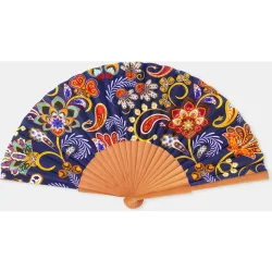 Abanico semipericón estampado paisley