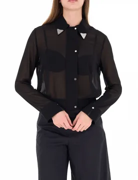 Camicia maniche lunghe NERO 40 - PINKO - FashionsVida