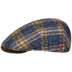 Ionio Flat Cap by Alfonso DEste - brown-blue - Size: L (58-59 cm)