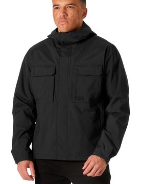 Escape rain chaqueta impermeable hombre Negro (L)