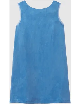 Vestido corto babydoll sin mangas con encaje y espalda descubierta - CLAUDIE PIERLOT - FashionsVida