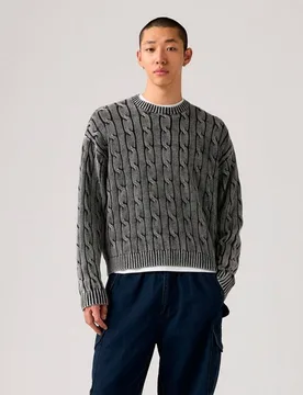 Jersey de hombre de ochos con cuello redondo - Levi's - FashionsVida