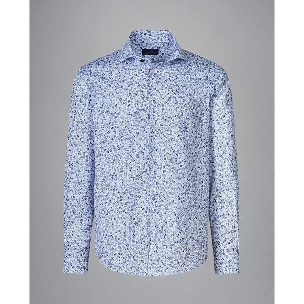 Paul & Shark - Camisa de hombre estampada capsule AZZURRO - PAUL & SHARK - FashionsVida