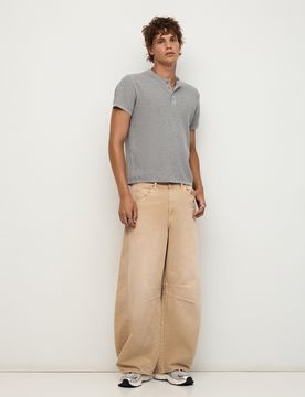 Jeans Barrel Fit 38 Camel