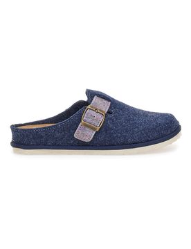 Pantofole blu con fibbia regolabile e suola comfort 42 CS 36