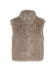 Gilet in Felloptik DAVA beige 38 damen