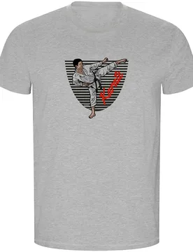 T-shirt à Manches Courtes Karate Eco Heather Grey XL - Kruskis - FashionsVida