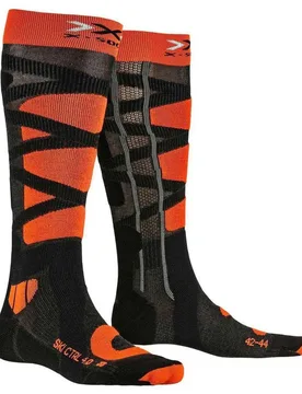Chaussettes Ski Control 4.0 Anthracite Melange / X-Orange EU 39-41 ,Femme - X-SOCKS - FashionsVida