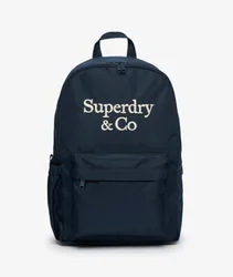 Superdry Damen Company Logo Rucksack Navy - Größe: 1Größe