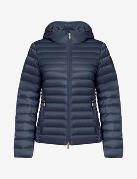 Piumino donna blu scuro
