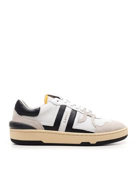 Lanvin Sneakers Clay bianche e nere