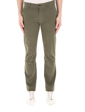 Pantalone chino BOSS VERDE OLIVA 33