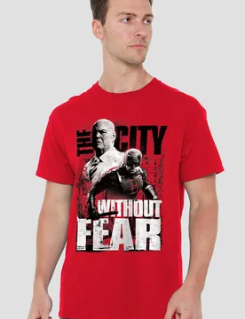 Unisex Daredevil Murdock Kingpin City Without Fear T-Shirt, Red Size: XL - Red - Size: XL - Marvel - FashionsVida