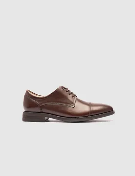Riverton Leather Derby Shoes Dark Brown male - Rodd & Gunn - FashionsVida