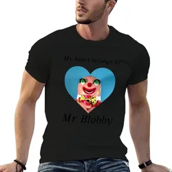 My heart belongs to Mr Blobby T-Shirt t shirts for man graphic tees t shirt men 100% cotton luxury brand t shirt for man T-Shirt