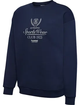 Sweat-shirt Loose Club Sportswear Dress Blues XL Homme - Hummel - FashionsVida