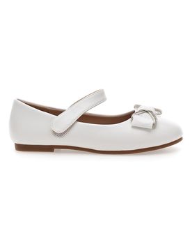 Ballerine bianche con fiocco frontale 392612S 33
