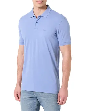 Polo A Maniche Corte Pio 1 10277278 Green Light Pastel Blue M - BOSS - FashionsVida