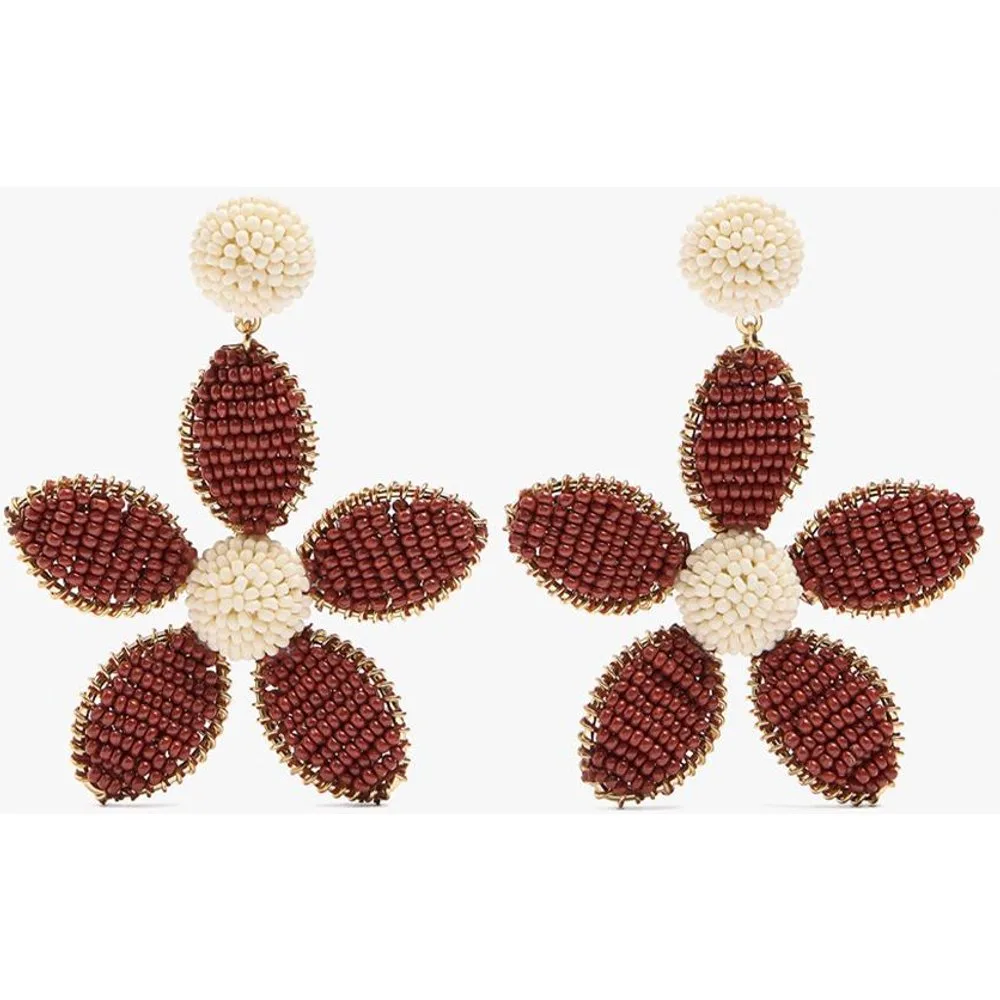 Pendientes con cuentas en forma de flor - Parfois - FashionsVida