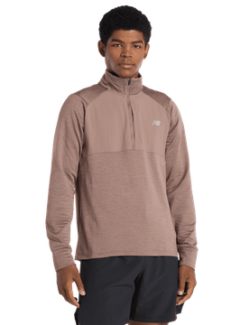 Athletics Heat Grid Half Zip Uomo - Top da pista Verde - Taglia XXL - Poly Jersey XXL