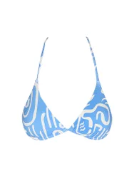Top de bikini para mujer Me Love Multi Tri azul M