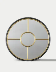Rocca Round Hanging Wall Mirror Gold