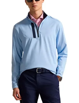 Polo Felpa Con Mezza Zip 785a96937 Office Blue M - Ralph Lauren - FashionsVida