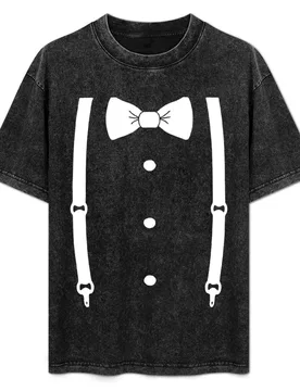 Bow Tie & Slacks (White tie) T-Shirt Plus Size Comfort Fit Tee - Aliexpress - FashionsVida